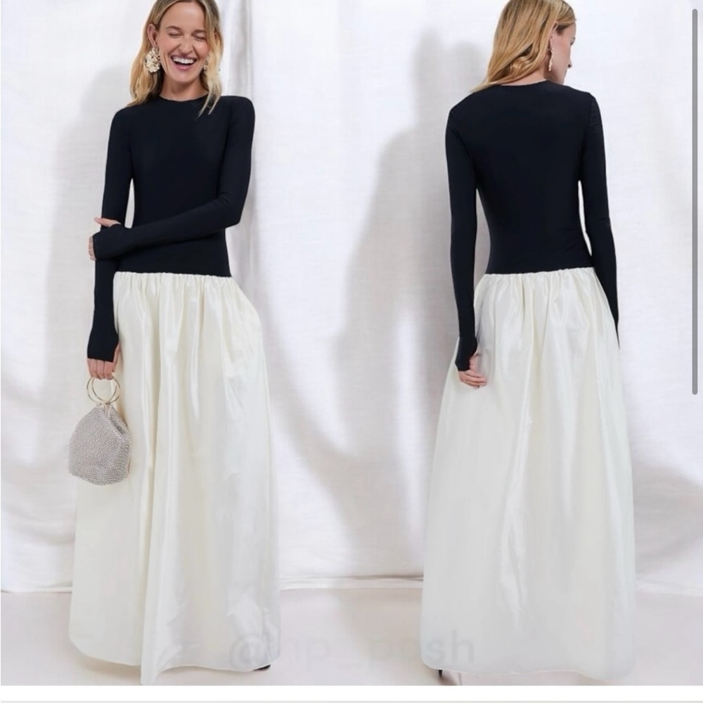 Anna October Cream Bubble Maxi Skirt